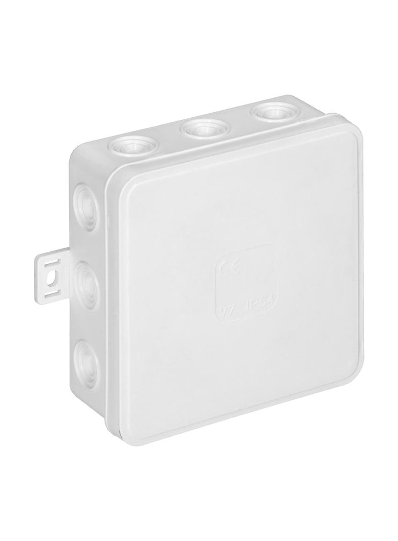 Puszka n/t CLICK IP54 12 przepustów kablowych 100x100x41mm biały OR-JB-13804/W ORNO