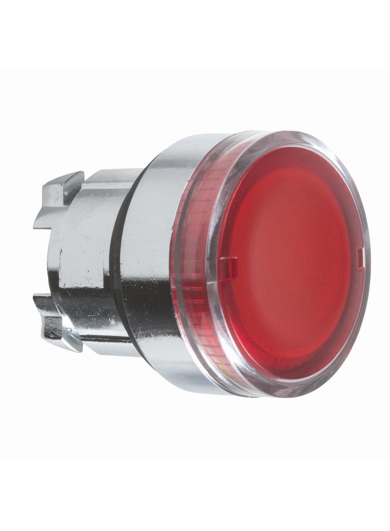 Harmony XB4 Przycisk płaski z samopowrotem żarówka BA9s czerwona metalowa ZB4BW34 Schneider