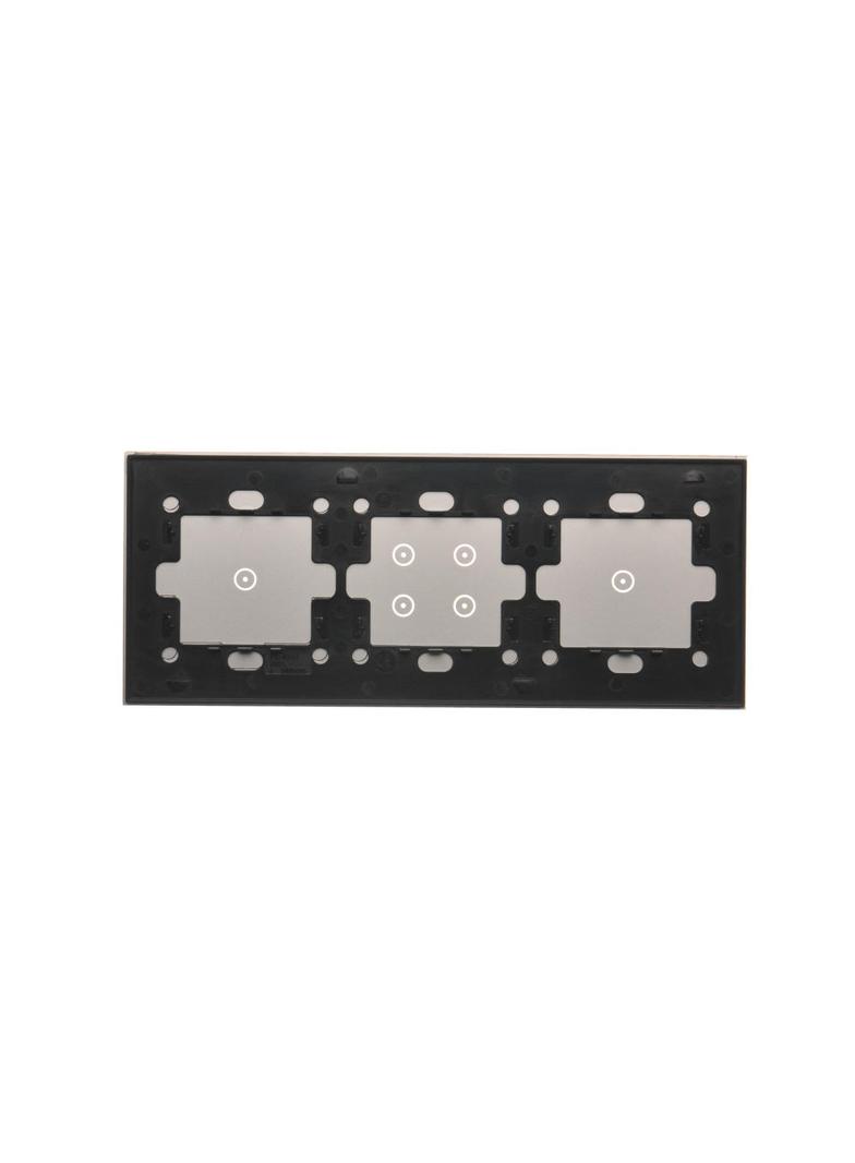 Simon 54 Touch Panel dotykowy S54 Touch 3 moduły 1 pole dotykowe + 4 pole dotykowe + 1 pole dotykowe srebrna mgła DSTR3141/71 KONTAKT