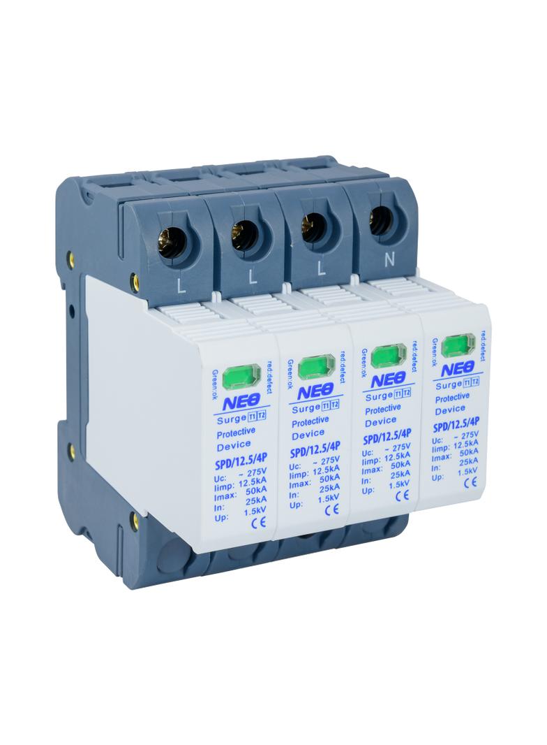 SPD/12.5/4P Ochronnik przeciwprzepięciowy klasy B+C 4P 12,5kA (iskiernik) 87.412 OPATÓWEK