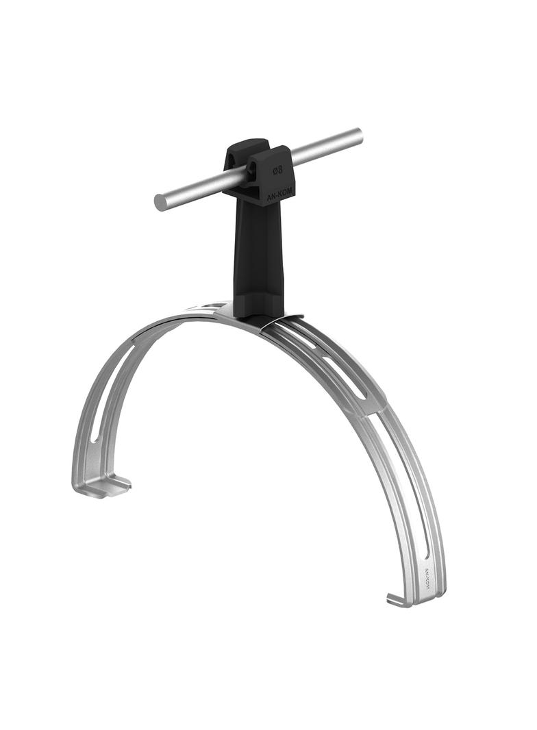 AN-14P/OH/C-N Uchwyt gąsior.rozsuw.Z-zatrz. H=7cm /OH/ czarny