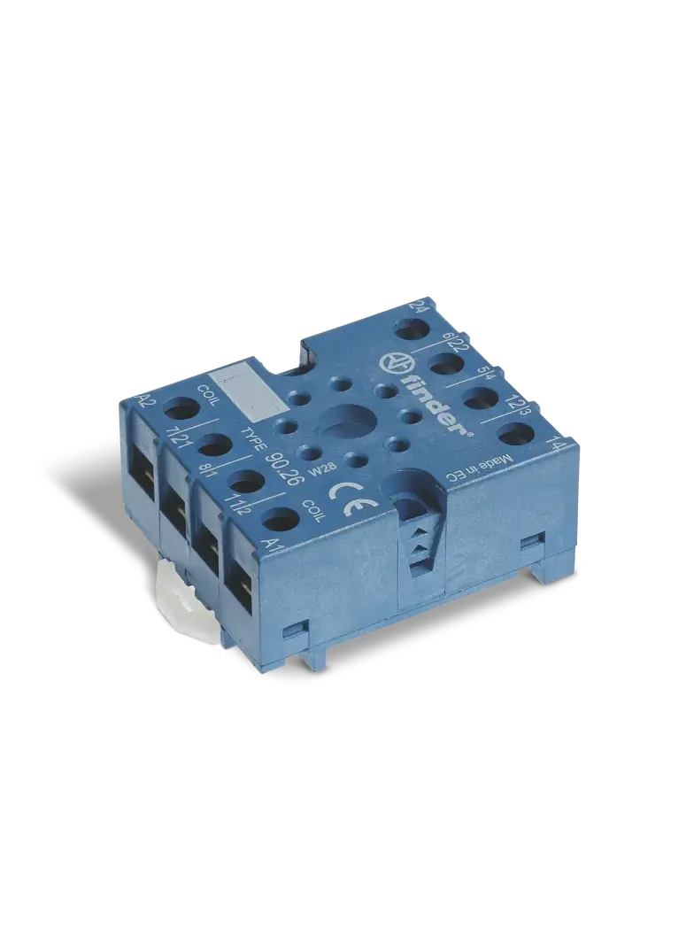 Gniazdo do przekaźników serii 60.12; zaciski śrubowe, 90.26 SMA