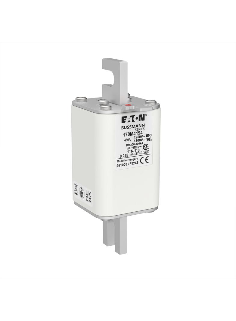 FUSE 450A 1250V 1TN/110 AR CU Wkładka szybka 450A AC 1250V rozmiar 1 53x66x138 mm aR DIN I 170M4194