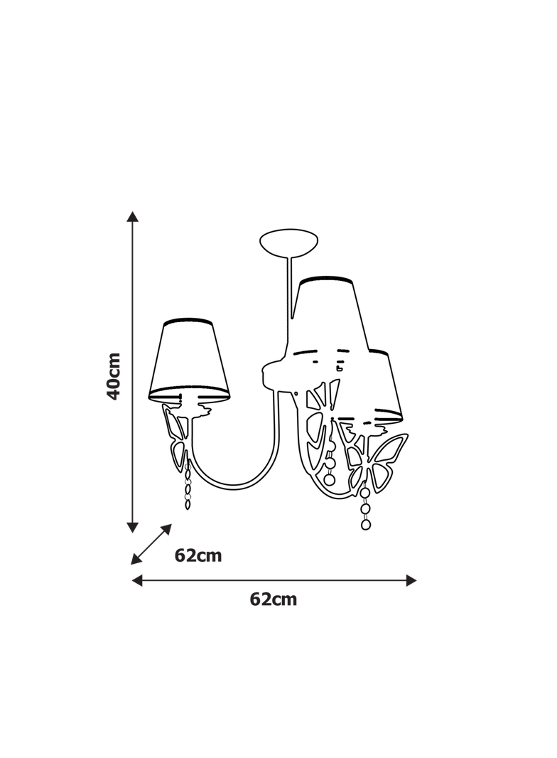 Milagro lampa wisząca/żyrandol Charlotte Pink 3xE14 MLP4216