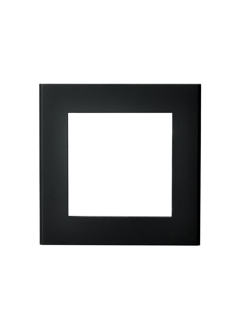 SONATA Ramka pojedyncza do gniazda brytyjskiego - kolor czarny metalik