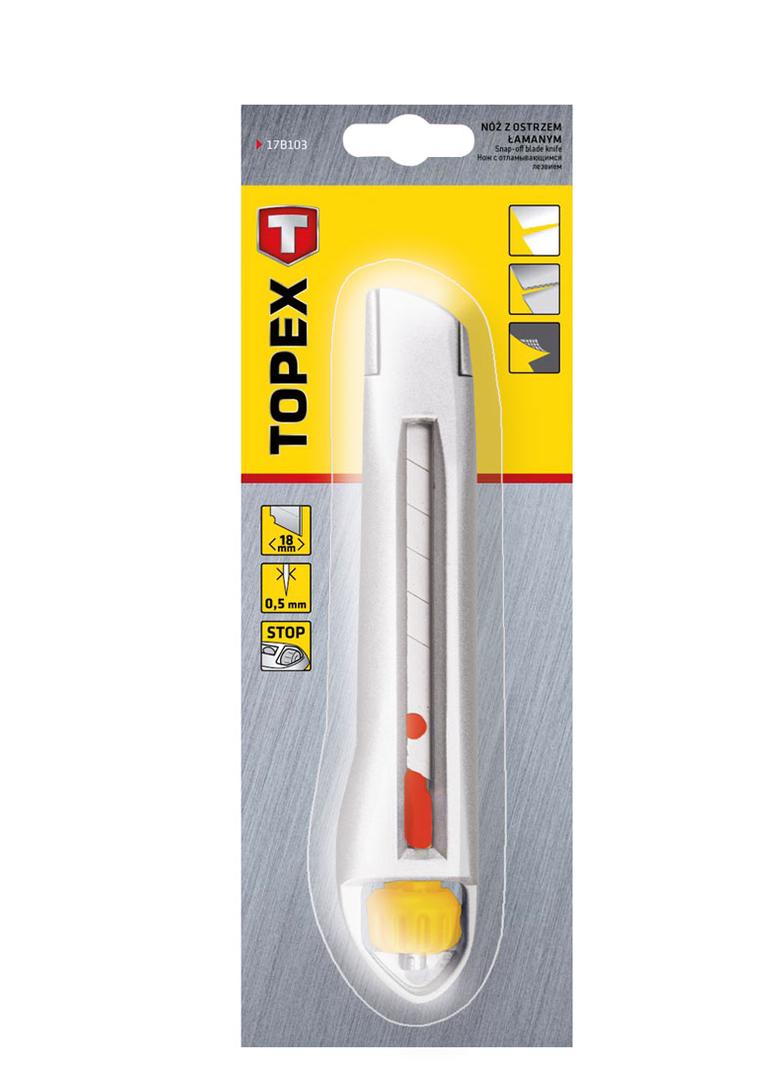 Nóż z ostrzem łamanym 18 mm, metalowy korpus