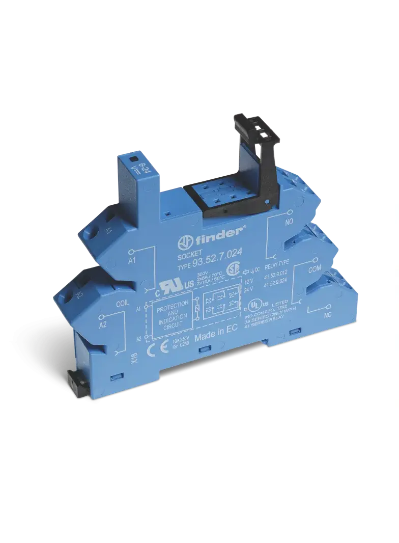 Gniazdo do przekaźników serii 41; zaciski sprężynowe, 93.52.0.125