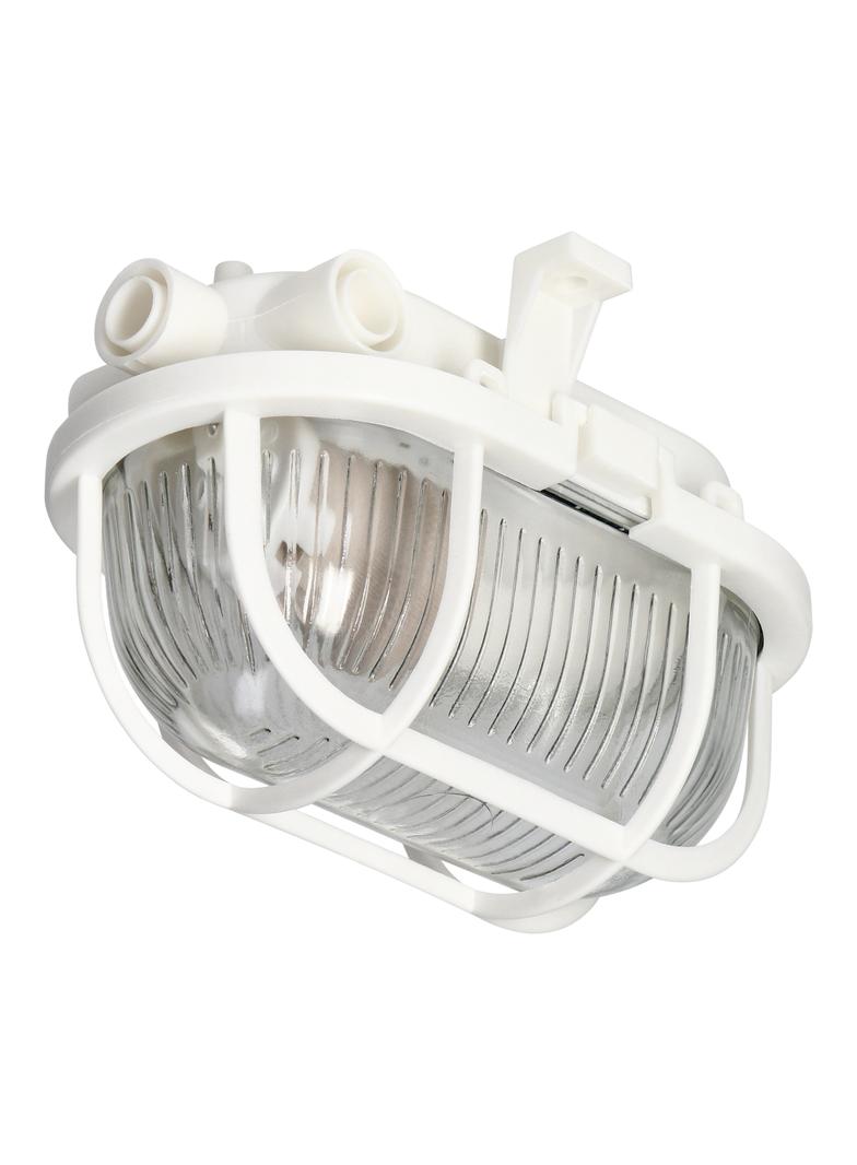 SOTOA, oprawa oświetleniowa, E27, max. 15W, IP54, klosz szklany, osłona plastikowa, biała