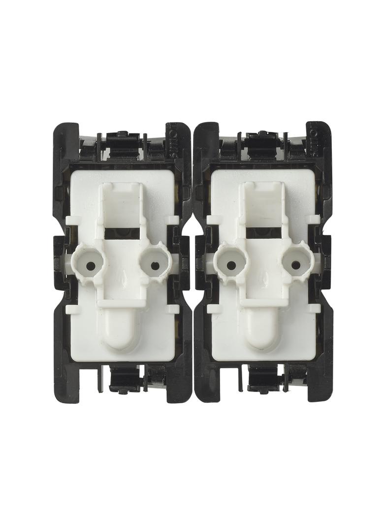 Simon 82 Przycisk podwójny zwierny: 1 wejście 2 wyjścia (mechanizm) 10A szybkozłączka