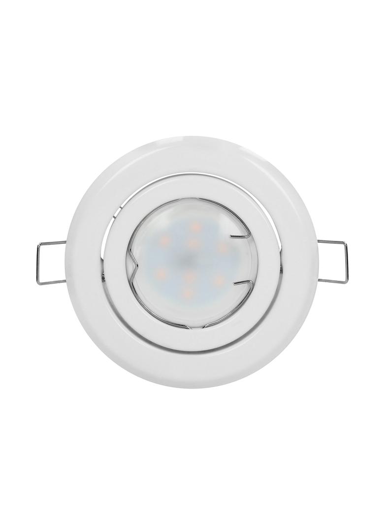 SUTRI RM ramka dekoracyjna oprawy punktowej, MR16/GU10 max 50W, okrągła, regulowana, biała AD-OD-6176/W ORNO
