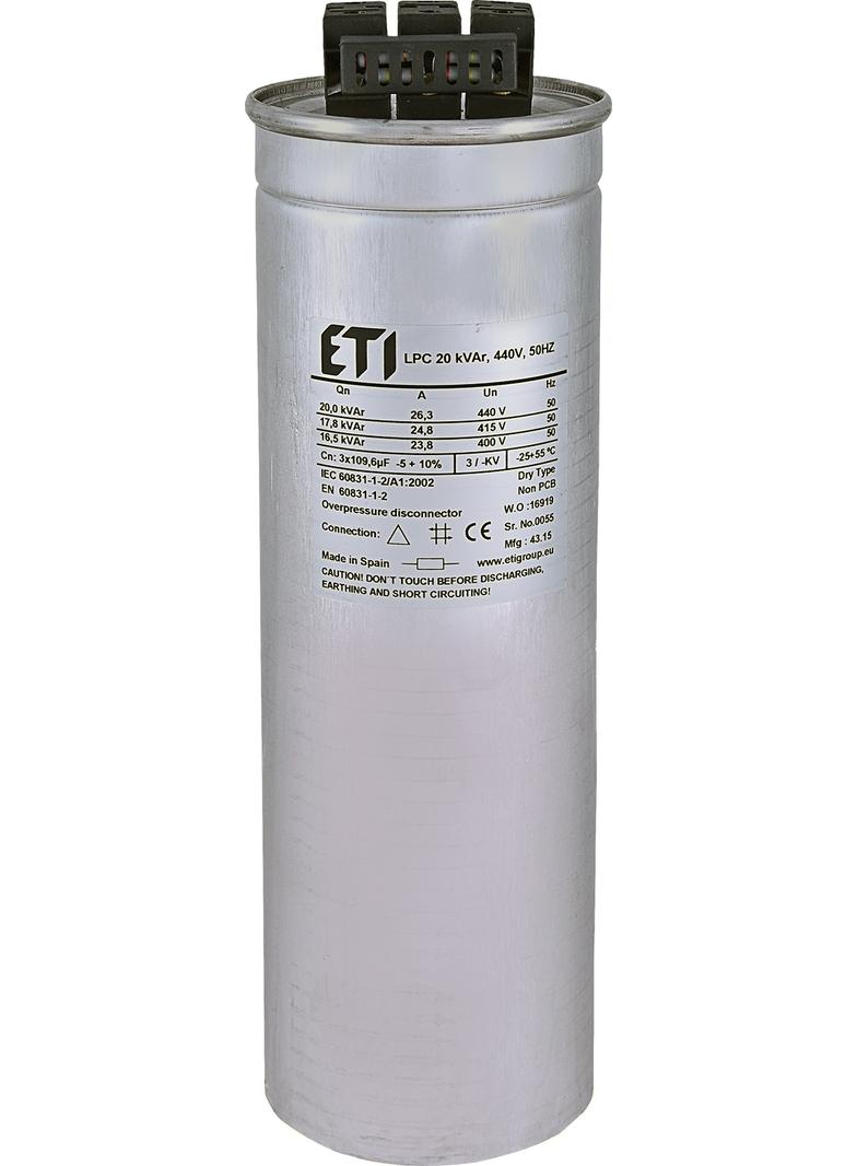 KONDENSATOR LPC 20 kVAr, 440V, 50HZ 4656763 ETI