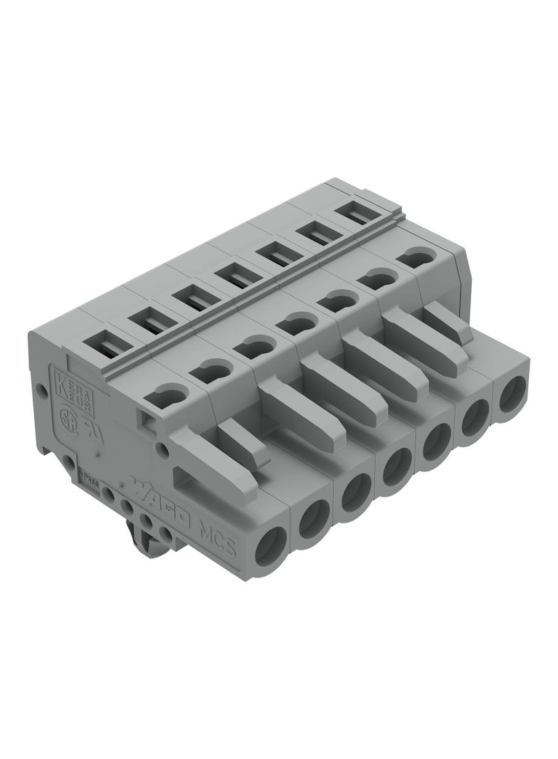 Gniazdo MCS‑MIDI Classic 7‑biegunowe szare raster 5mm 231‑107/008‑000 /25szt./ WAGO