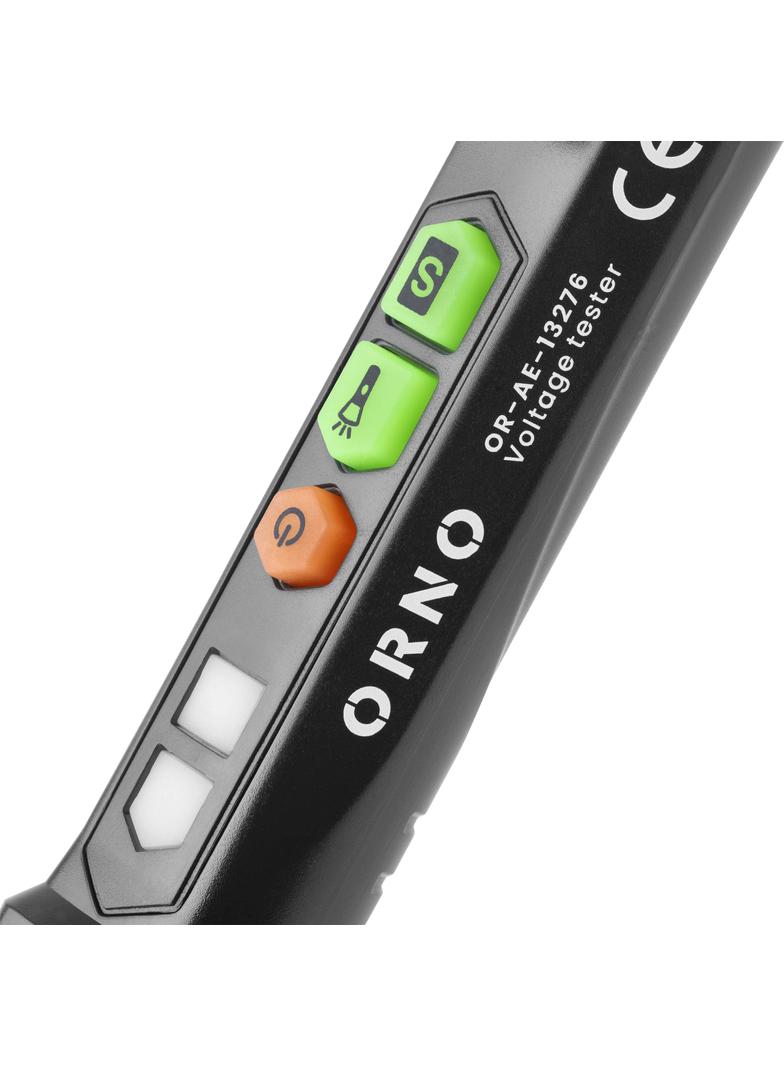 Indukcyjny tester napięcia, 12-1000 V AC/DC, latarka, czarny OR-AE-13276 ORNO