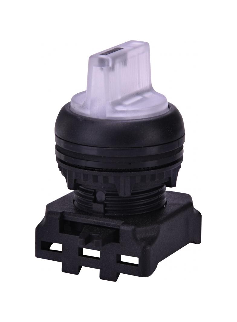 Napęd pokrętny piórkiem 3-położeniowy, z powrotem, podświetlany - opal EGS3I-SS-W 004771362 ETI