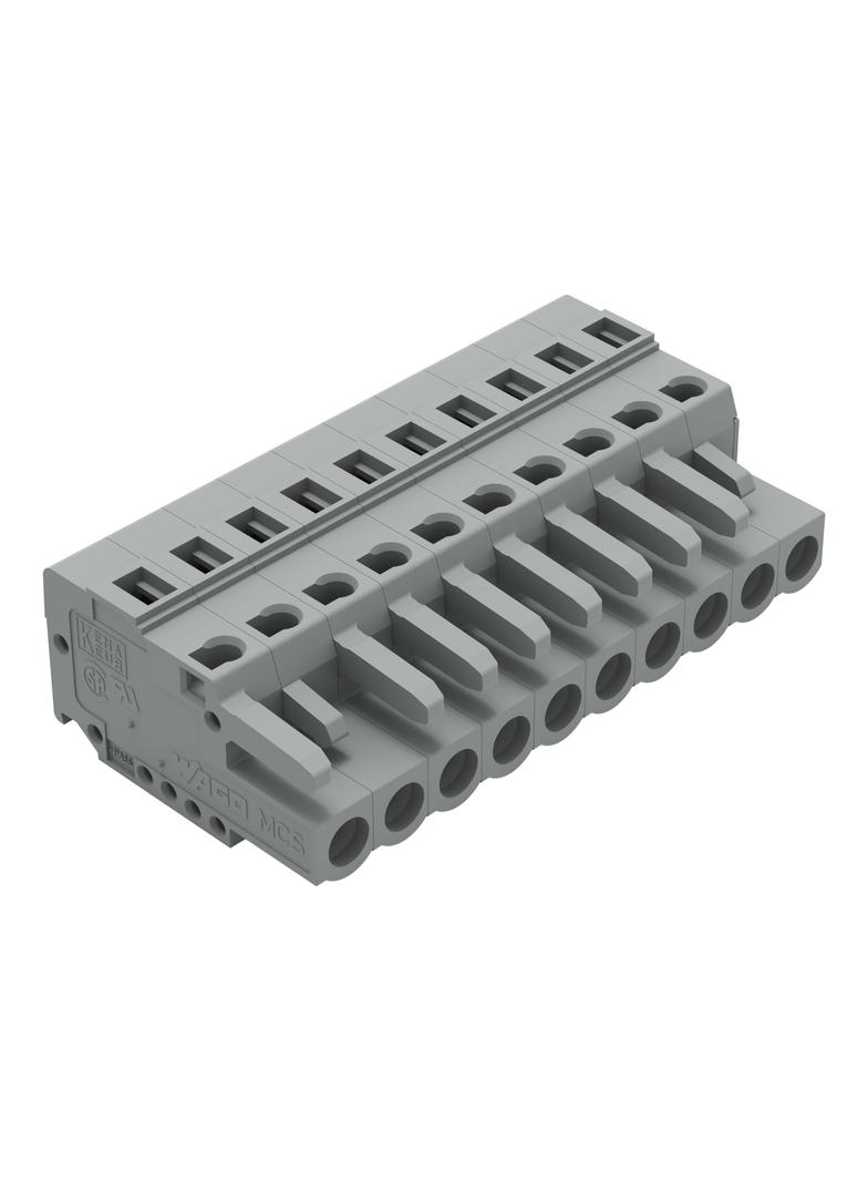 Gniazdo MCS‑MIDI Classic 10‑biegunowe szare raster 5mm 231‑110/102‑000 /50szt./ WAGO
