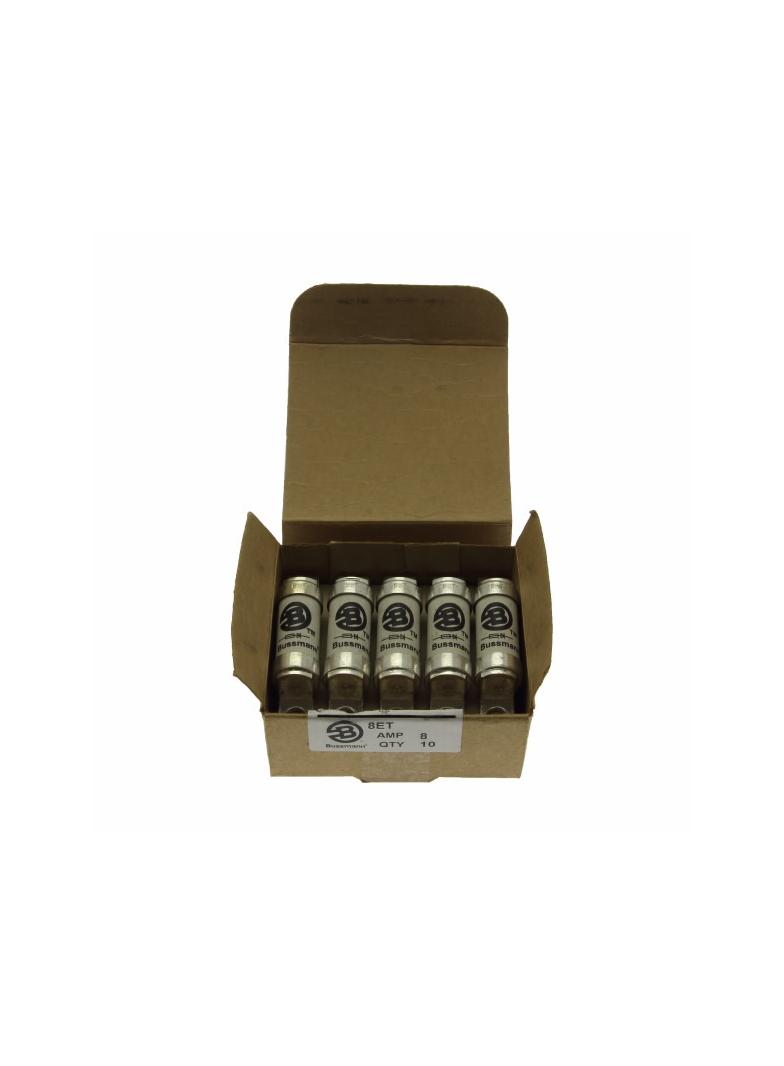 8A 690V AC TYPE T FUSE(10) Wkładka szybka 8A AC 690V DC 500V BS88 19x77 mm aR BS 8ET EATON