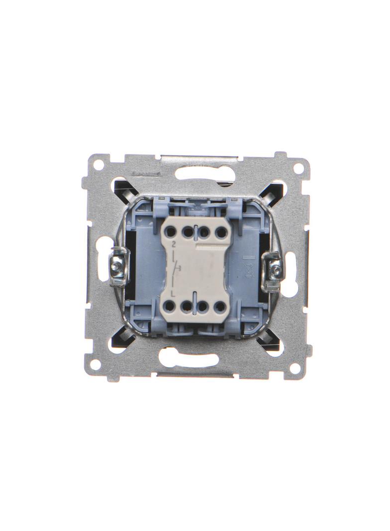 Simon 54 Przycisk pojedynczy zwierny bez piktogramu 10A 250V szybkozłączka czarny DP1.01/49 KONTAKT