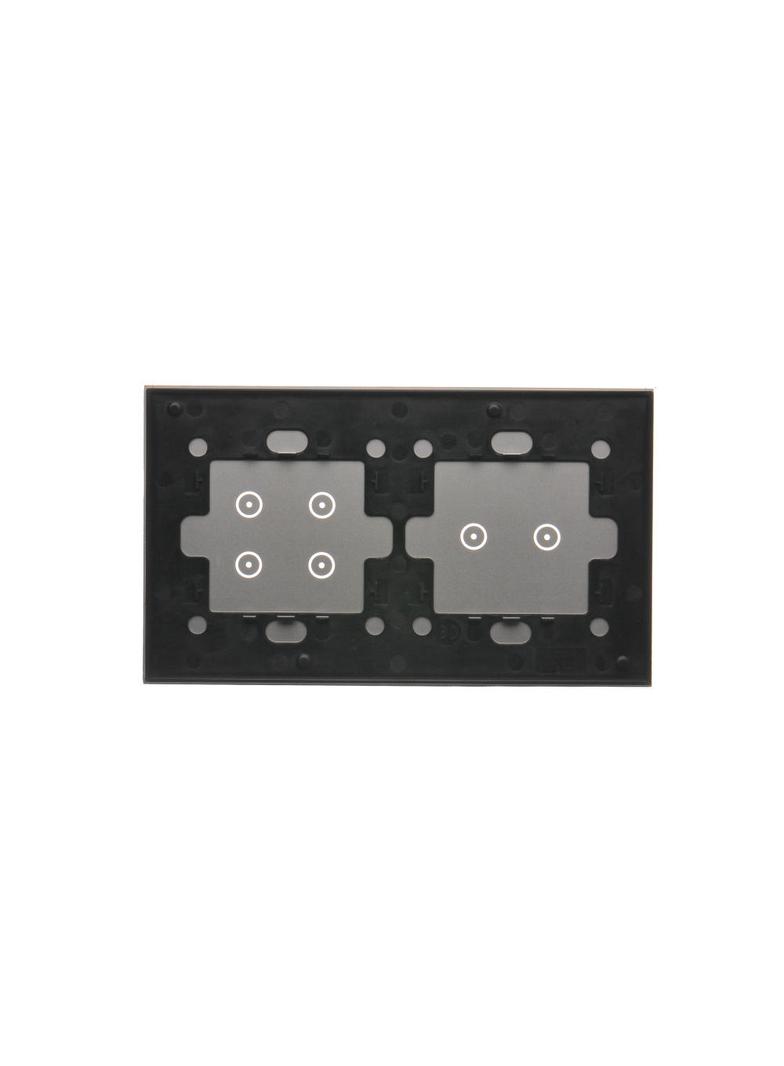 Simon 54 Touch Panel dotykowy S54 Touch 2 moduły 2 pola dotykowe poziome + 4 pola dotykowe srebrna mgła DSTR224/71 KONTAKT
