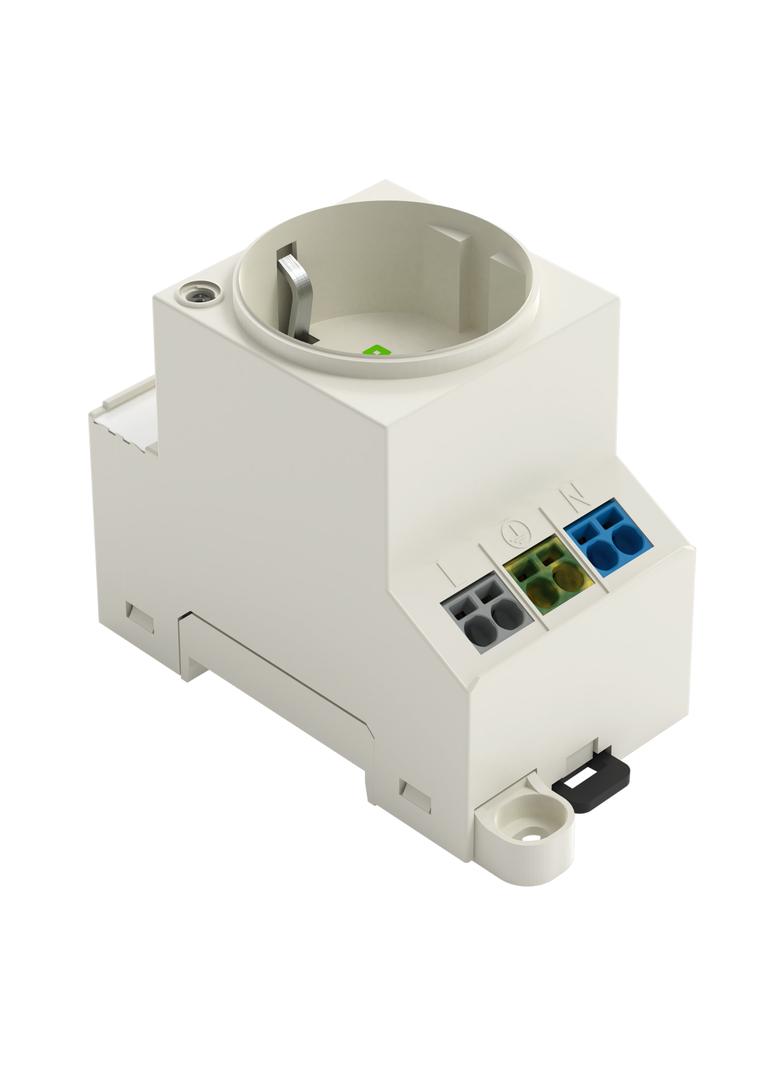 gniazdo instalacyjne SCHUKO na szynę