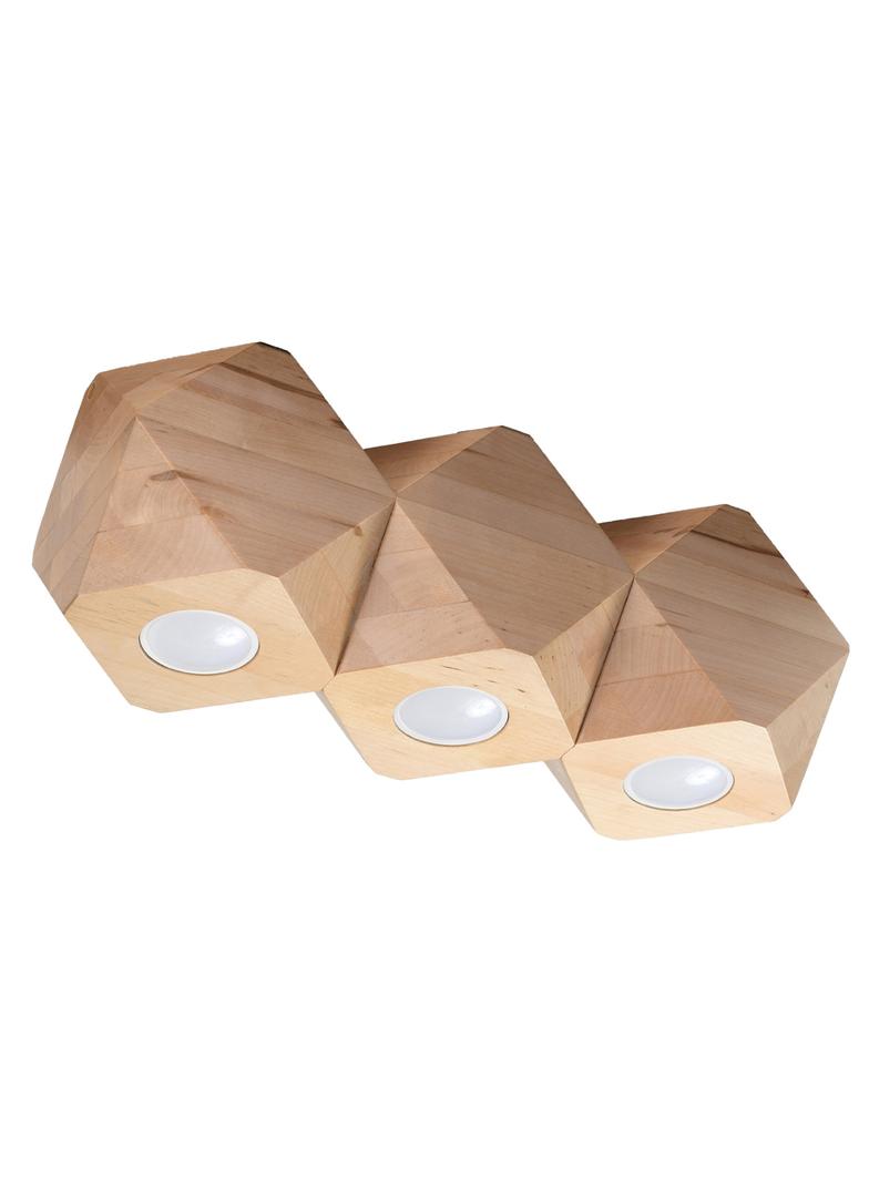Sollux Plafon WOODY 3 naturalne drewno SL.1010