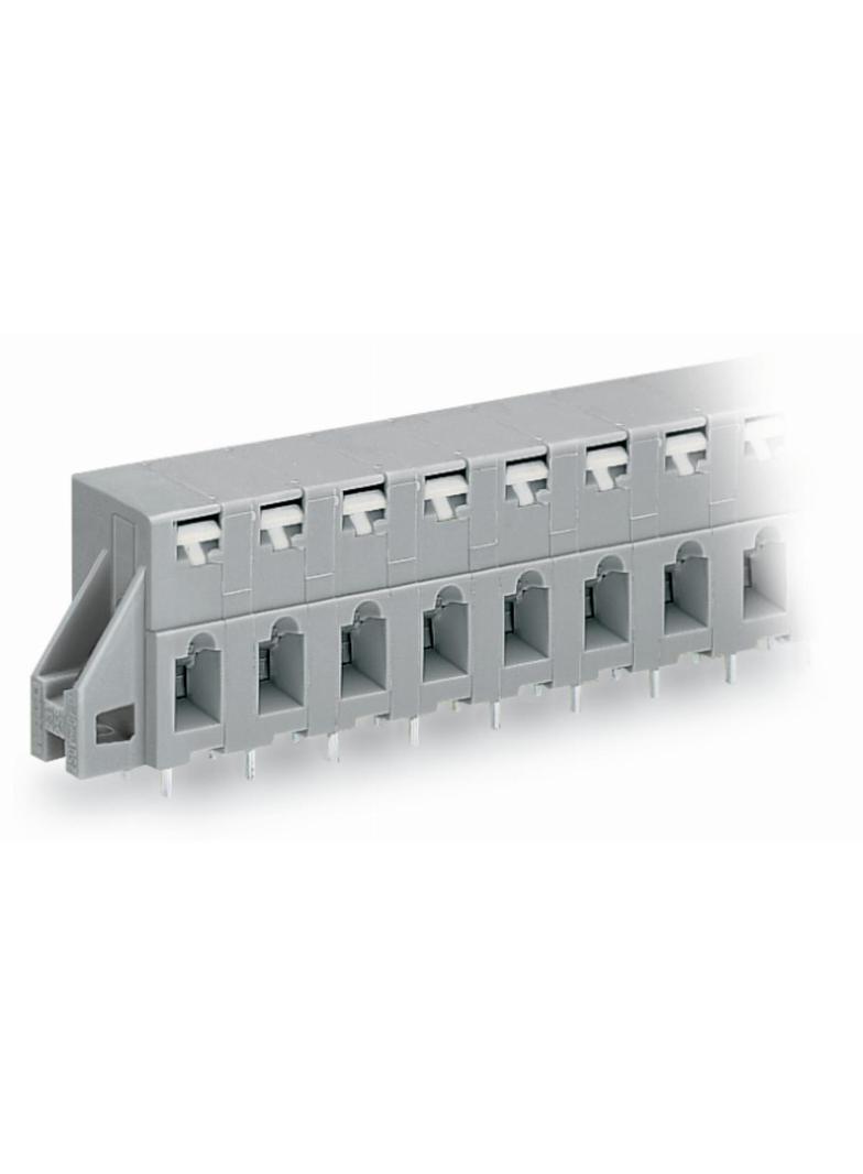 listwa przepustowa do p. drukowanych 7-bieg. szara raster 7,5 mm