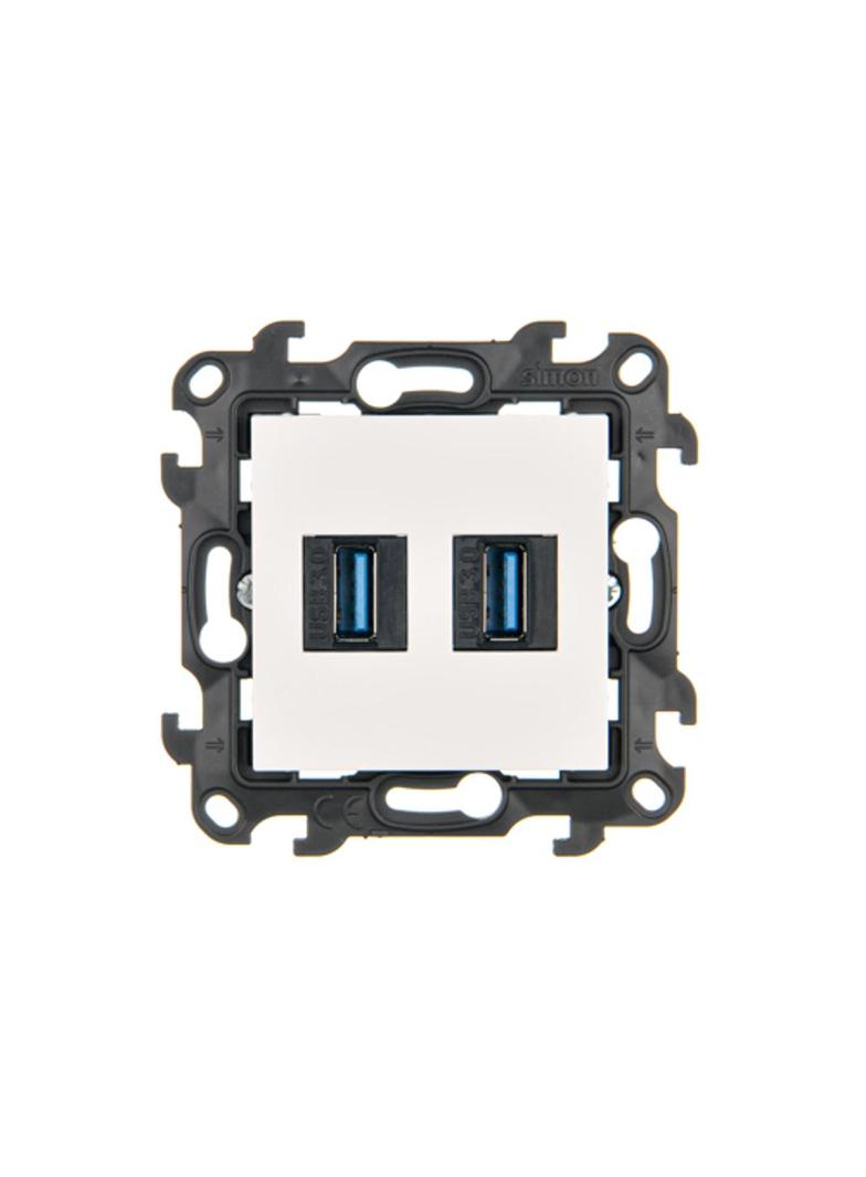 Simon 24 Gniazdo USB A 3.0 podwójne biały NGUSB23.01/11
