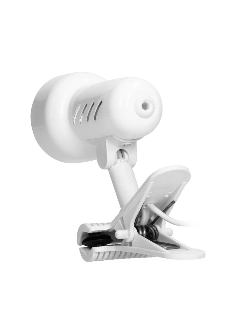 Kelly lampa biurkowa z klipsem 40W E14 stal + tworzywo biała DL-9/W ORNO