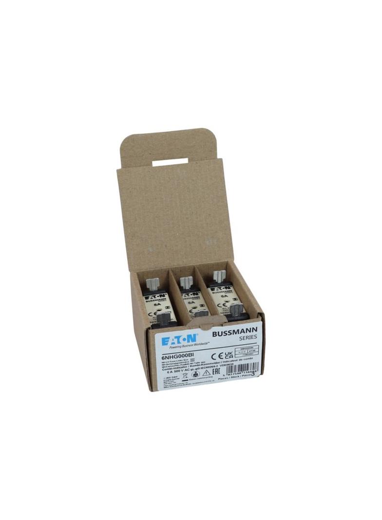 6NHG000BI Wkładka NH 6A 500V GG/GL rozmiar 000 6NHG000BI EATON