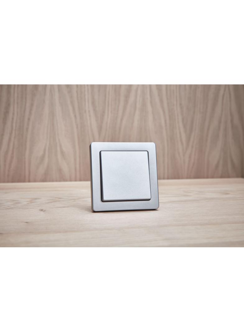 BERKER Q.x Klawisz do łącznika 1-klawiszowego aluminium aksamit lakierowana 16206084 HAGER