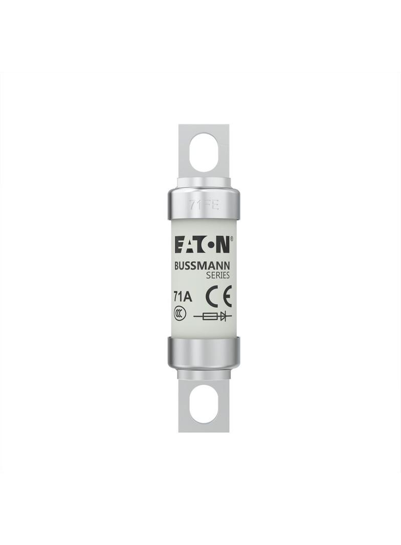 71A 690V IEC AC BS88 HIGH SPEED FUSE Wkładka szybka 71A AC 690V DC 500V BS88 19x77 mm aR, 71FE EATON