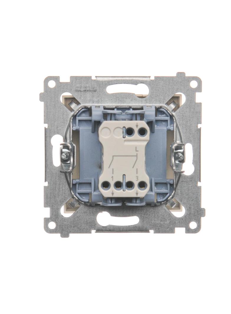 Simon 54 Łącznik świecznikowy do wersji IP44 10A 250V szybkozłączka kremowy *Posiada wkładkę uszczelniającą pod klawisze DU1W DW5B.01/41 KONTAKT