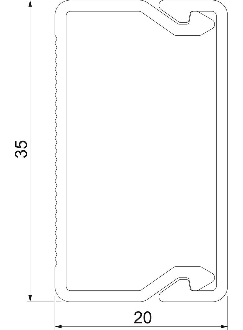 KANAŁ WDK 20X35 SZARY