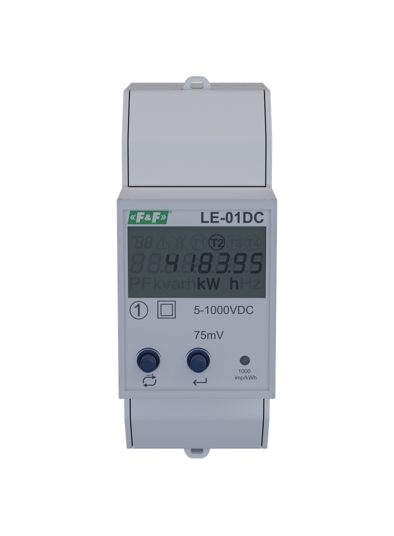 Jednofazowy licznik prądu stałego LE-01DC F&F