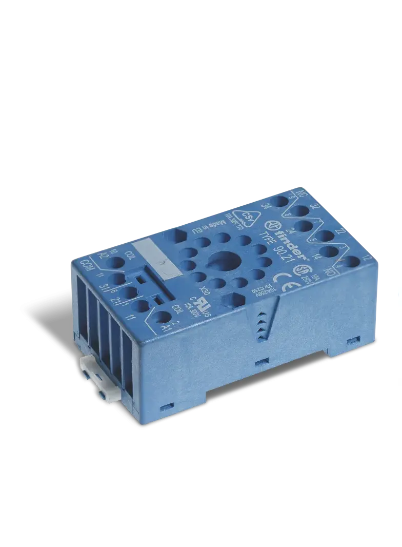 Gniazdo do przekaźników serii 60.13; zaciski śrubowe, 90.21 SMA