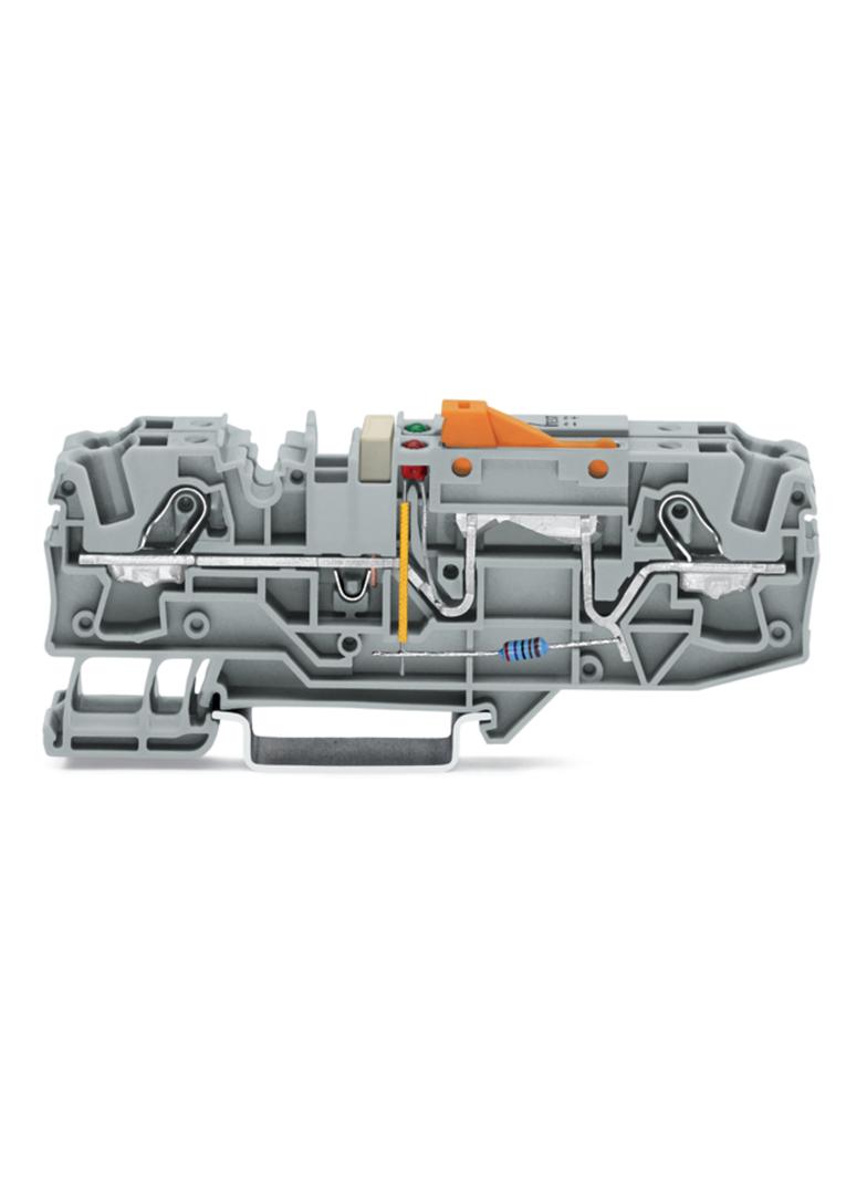 TOPJOB-S złączka rozłączalna do kontroli doziemień 230 V szara