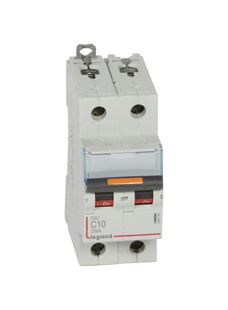 Wyłącznik Nadprądowy S322 C10 2P 10A 25Ka DX3 409767 LEGRAND