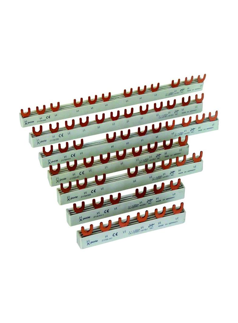 EVG-3PHAS/9MODUL Szyna łączeniowa widełkowa 3P 63A 10mm2 9 mod. do łączenia aparatów 3-fazowych 2156