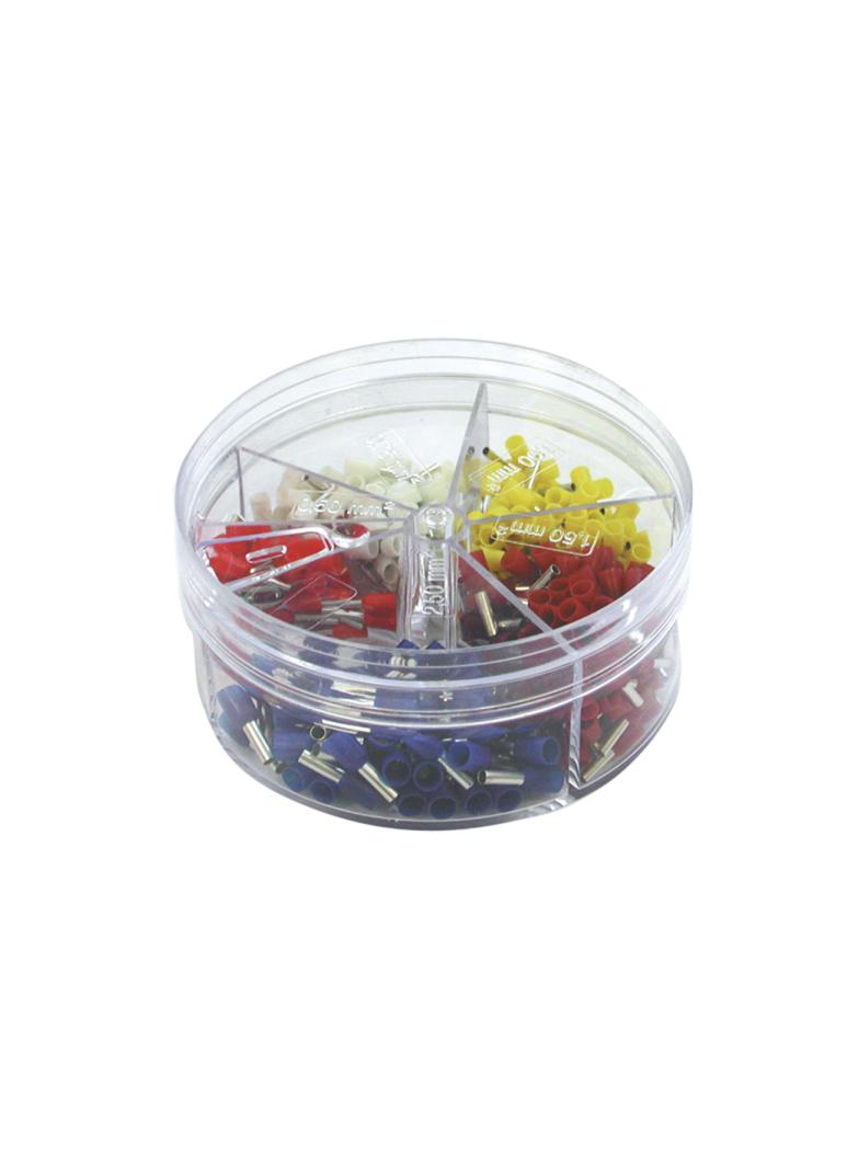 Asortyment końcówek tulejkowych izol. w poj. plas