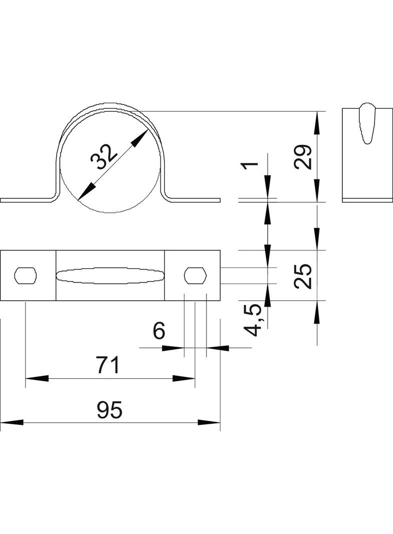 605, OBEJMY MOCUJĄCE 32MM ALMG 3
