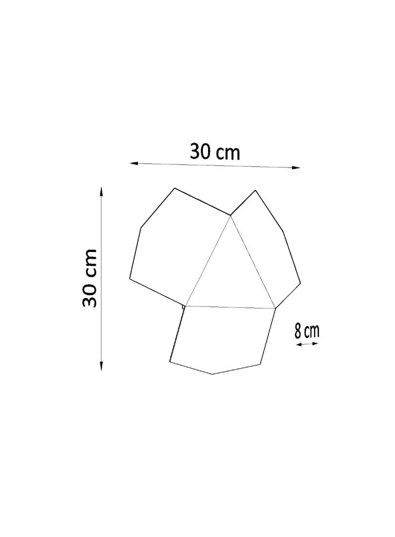Sollux Kinkiet TRE czarny SL.0425