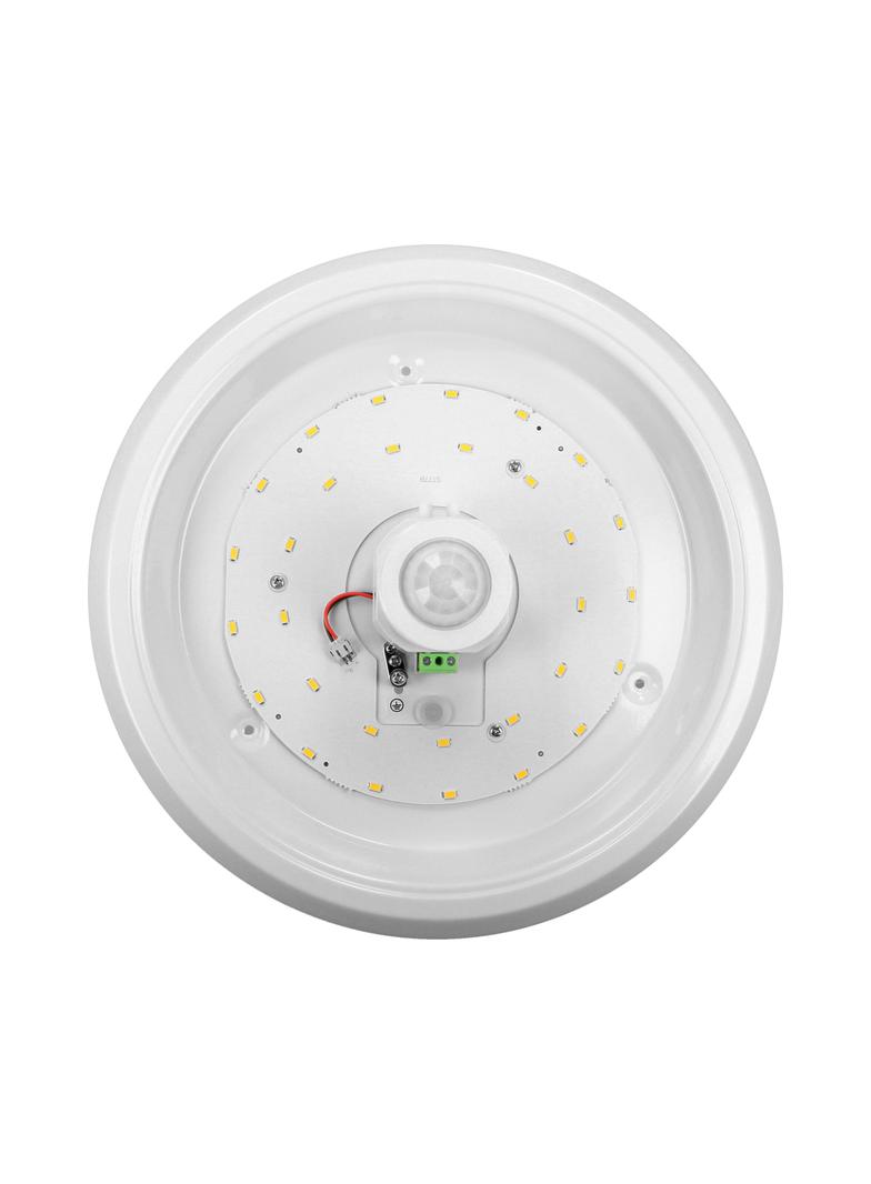 ZONDA LED 16W, plafon z czujnikiem ruchu, 1100lm, IP20, 4000K, poliwęglan mleczny, biały AD-PL-6076WLPMR4 ORNO
