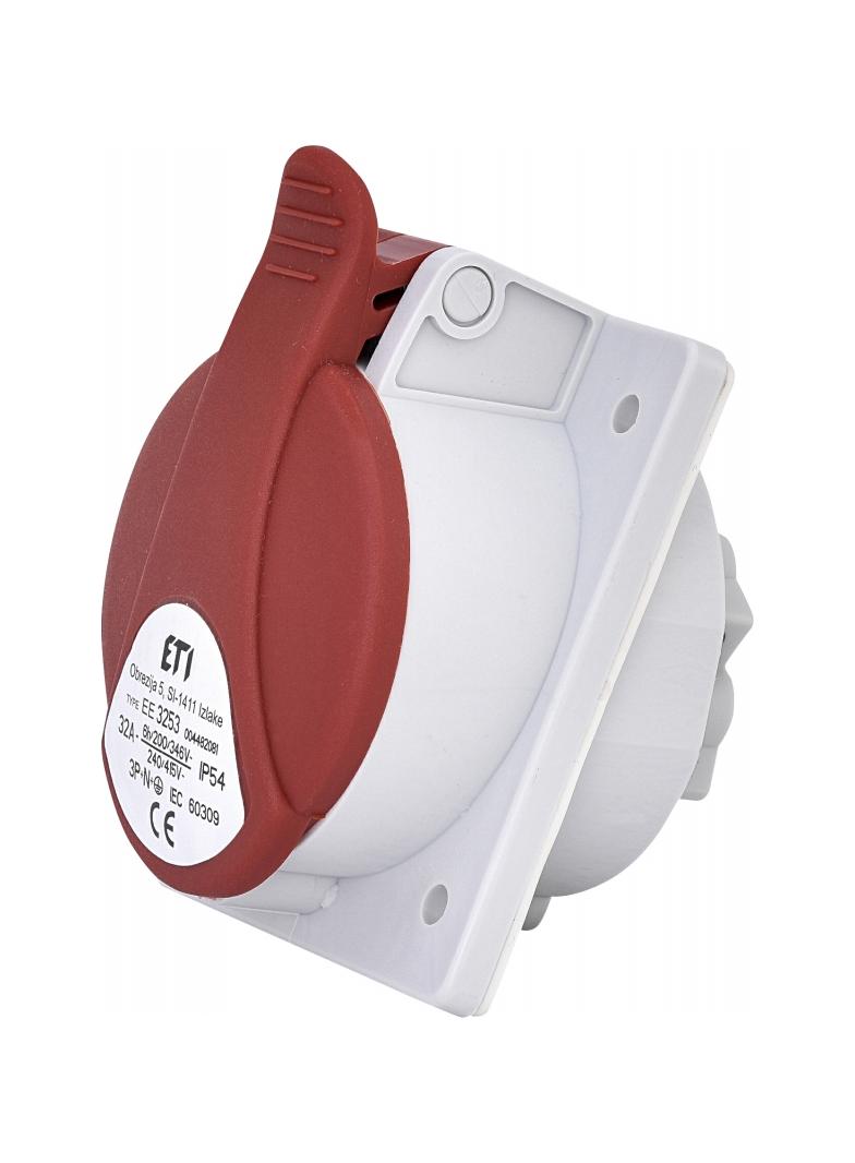 32A 400V 3P+N+PE Gniazdo tablicowe IP54 EE 3253 004482081 ETI