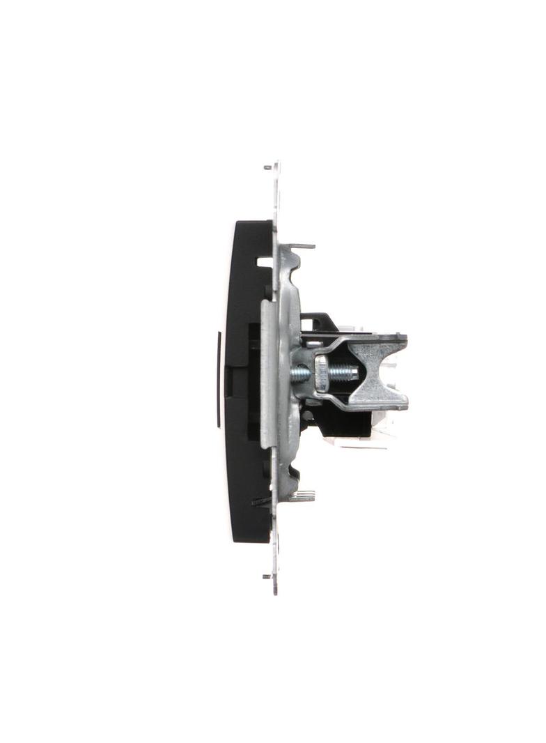 Simon 54 Gniazdo komputerowe RJ45 kategoria 5e + telefoniczne RJ12 czarny D5T.01/49 KONTAKT