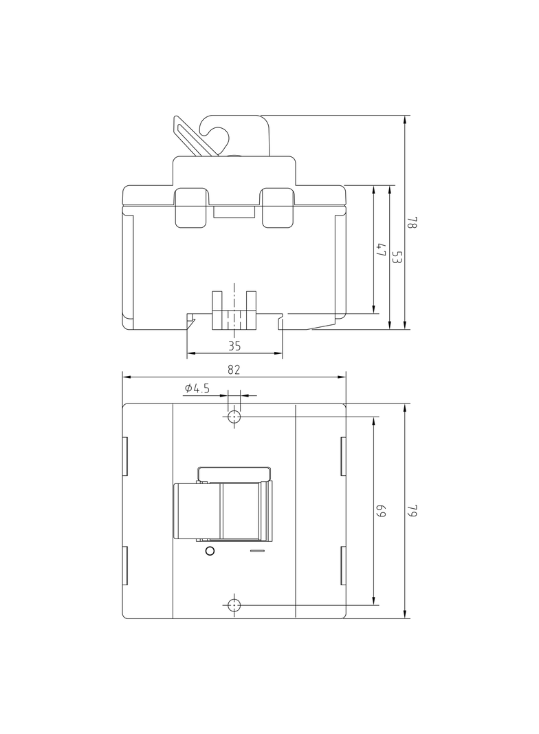 ROZŁĄCZNIK DŹWIGNIOWY KUE i EVA Z MASKOWNICĄ SZARĄ  3P 125A
