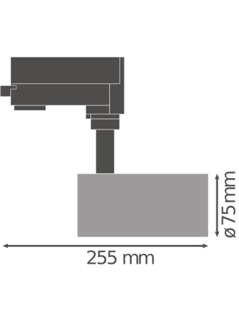 Szynowa oprawa TRACKLIGHT SPOT D75 25W 4000K 90RA NFL BK