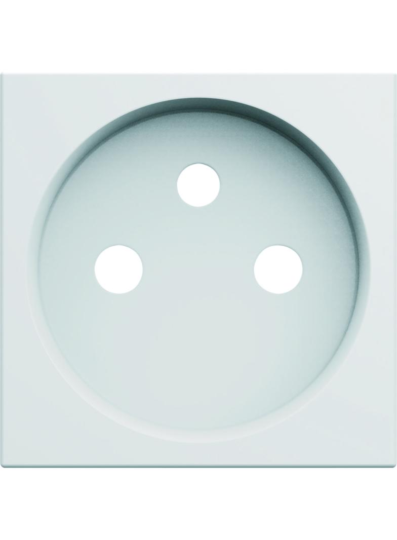 gallery Płytka czołowa do gniazda z uziemieniem 2P+E 2M biały