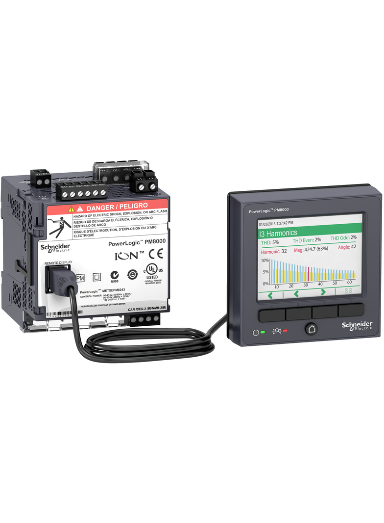 PowerLogic Analizator 0,2S Klasa S na DIN + LCD ION zasilanie LVDC