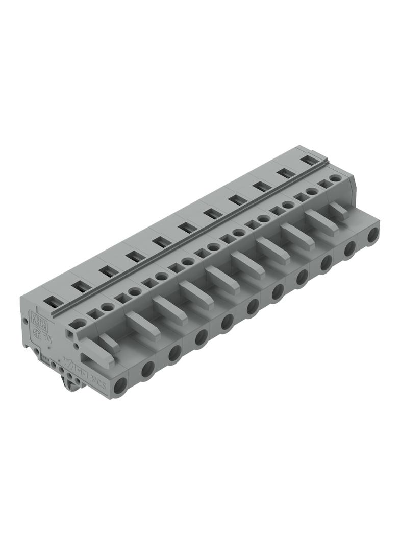 MCS-MIDI Classic gniazdo 11-bieg. szare raster 7,5 mm /25szt./ WAGO