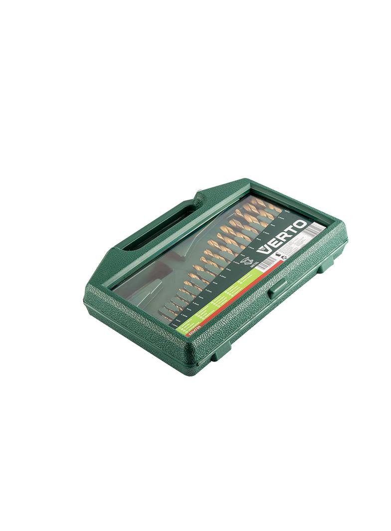 Wiertła do metalu HSS-TiN, 1.0-10.0 mm, zestaw 19 szt.