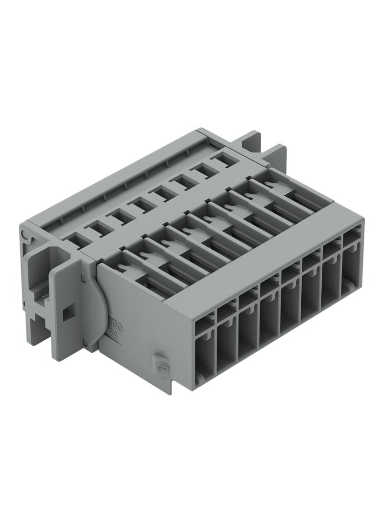 X-COM wtyk 8-biegunowy szary raster 5 mm /25szt./ WAGO